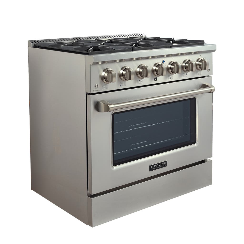 Proline PLSR 36" Gas Range - 20,000 BTUs of High Power, Versatility, and Classic Beauty for Your Home Kitchen