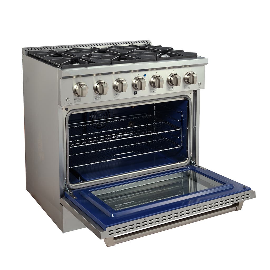 Proline PLSR 36" Gas Range - 20,000 BTUs of High Power, Versatility, and Classic Beauty for Your Home Kitchen